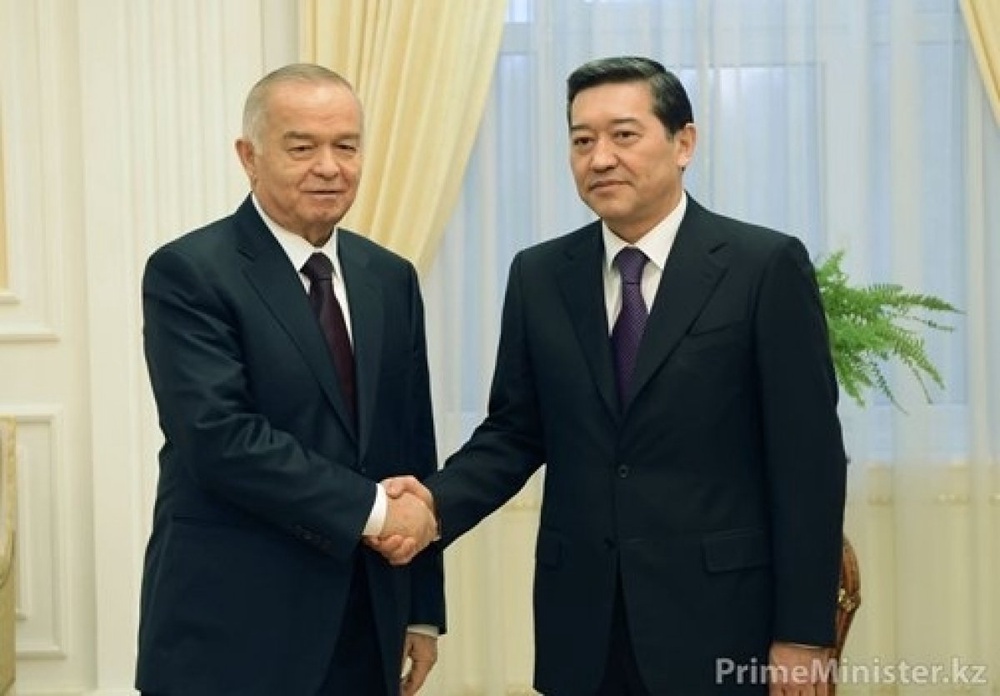 Встреча Серика Ахметова и Ислама Каримова. Фото с официального сайта премьер-министра Казахстана