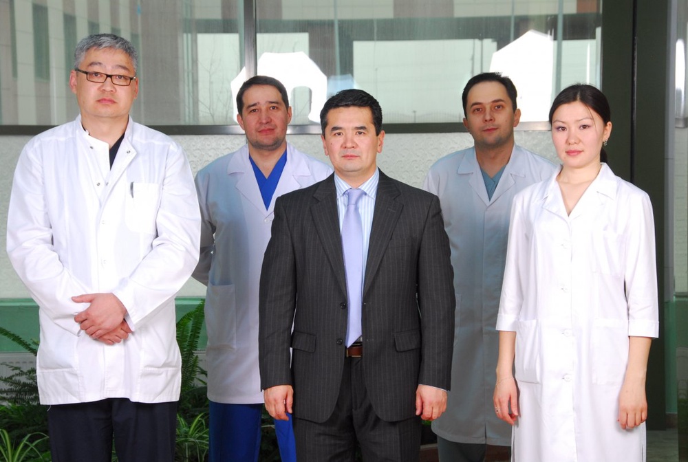 Первые участники будущей социальной сети для врачей. Сотрудники Назарбаев Университета. Фото @ Пресс-служба Национального медицинского холдинга