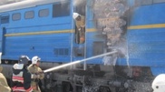 Пожар в поезде сообщением Атырау - Мангышлак тушили более 2 часов