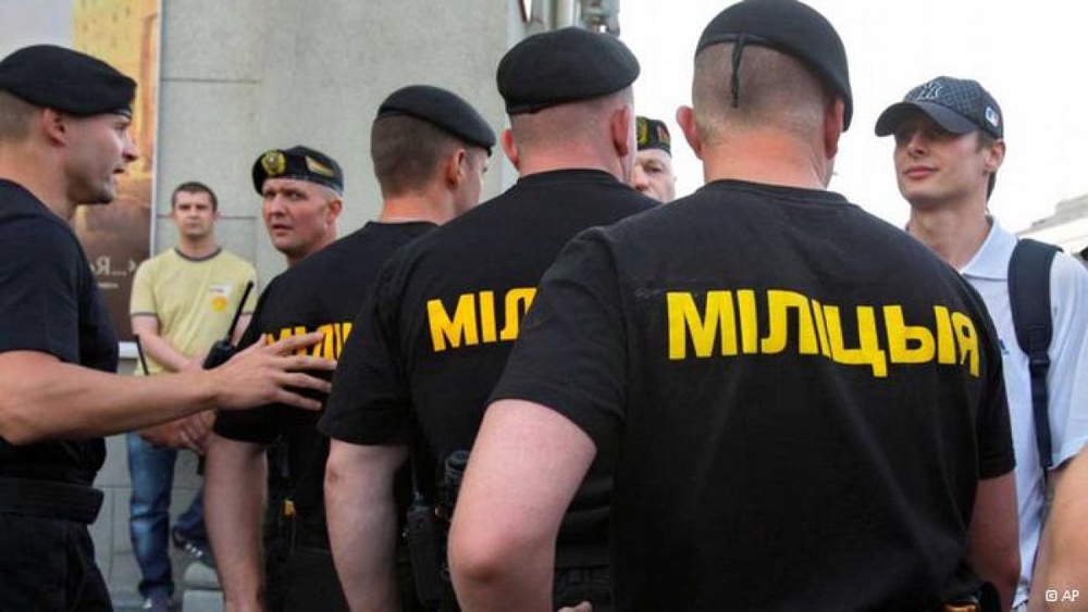 Белорусская милиция. Фото с сайта dw.de