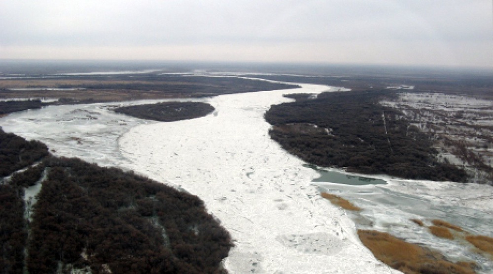Река Сырдарья. Фото ©Пресс-служба МЧС РК