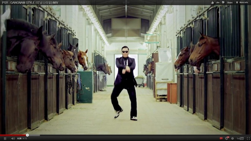 Кадр видеоролика Gangnam Style