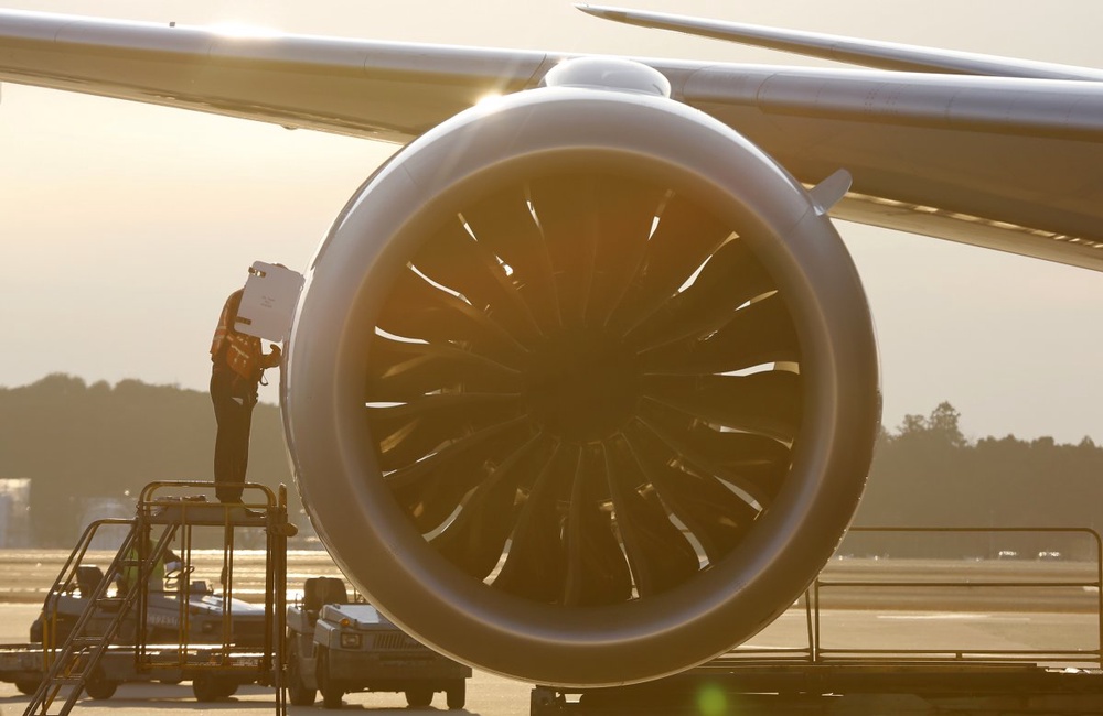 Двигатель самолета Boeing 787 Dreamliner. Фото REUTERS/Toru Hanai©