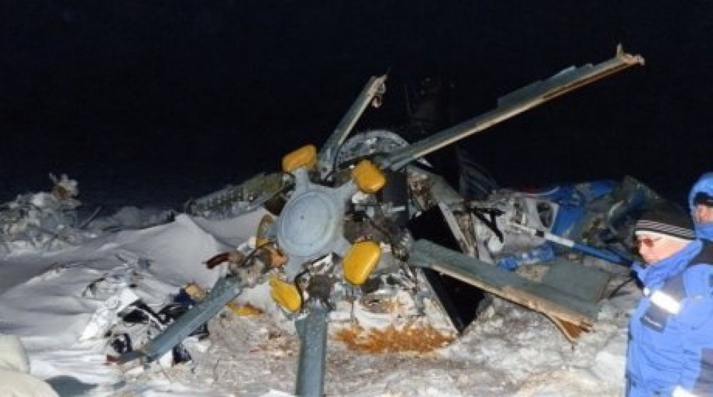На месте крушения Ми-8. Фото предоставлено пресс-службой ДЧС Алматинской области