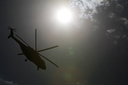 Военный вертолет упал в Каспийское море в Азербайджане