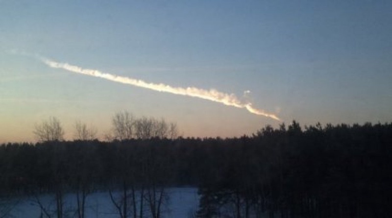 След упавшего метеорита. Фото ©РИА Новости