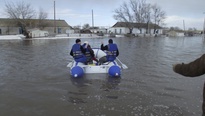 Угроза повышения уровня воды остается высокой. Фото ©Пресс-служба ДЧС ЗКО