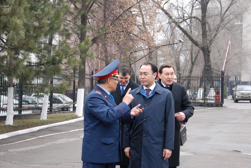 Визит главы МВД и секретаря совета безопасности в Алматы. Фото пресс-служба ДВД Алматы