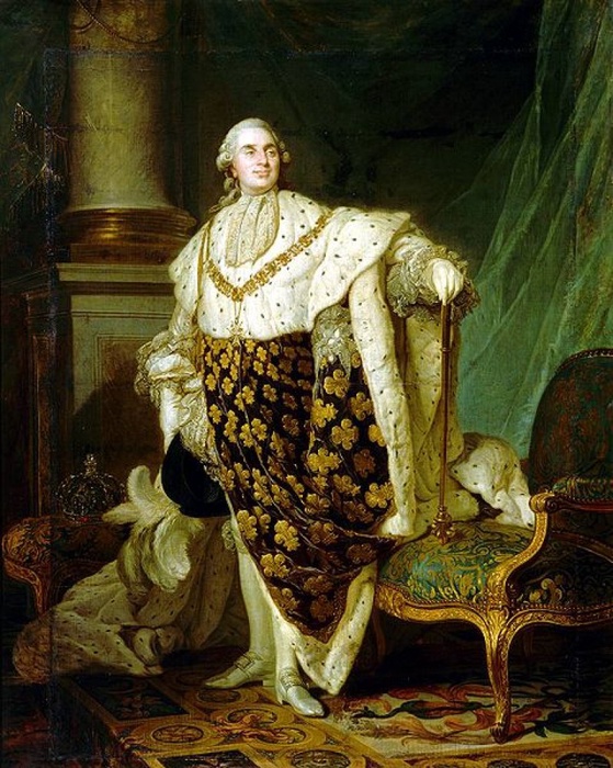 Людовик XVI. Фрагмент портрета кисти Жозефа Дюплесси, 1777 год