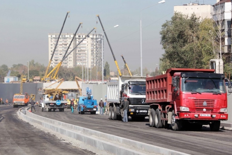 Строительство дорожной развязки в Алматы.  Фото с сайта idrive.kz
