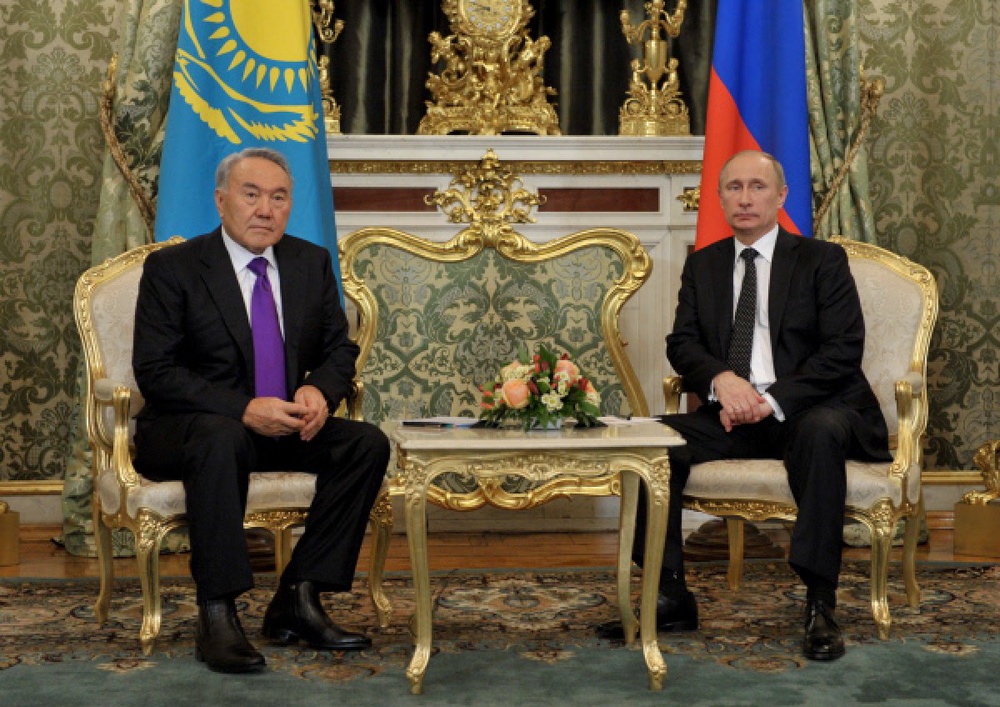 Нурсултан Назарбаев и Владимир Путин. Фото РИА Новости©