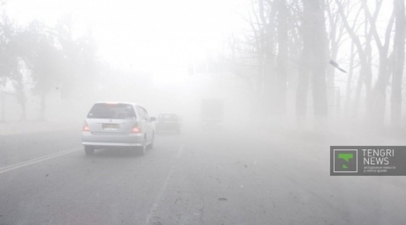  Пыльная буря на загородной трассе. Фото Владимир Дмитриев©