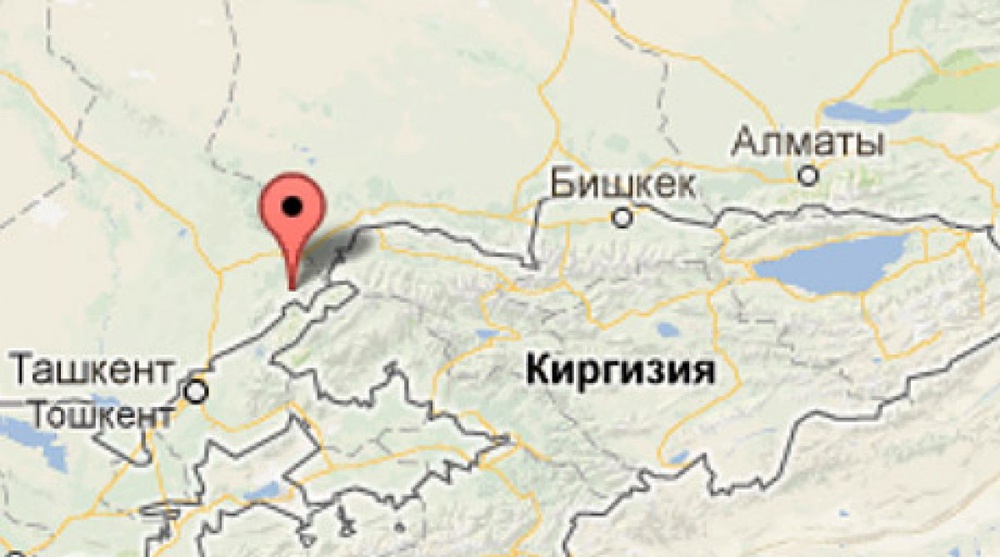 Землетрясение магнитудой 4,4 произошло в Южном Казахстане. Карта kndc.kz