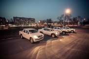 Тест-драйв пикапов устроили журналисты в Карагандинской области
