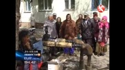 Бомжи занимаются сексом прямо под окнами кокшетауцев