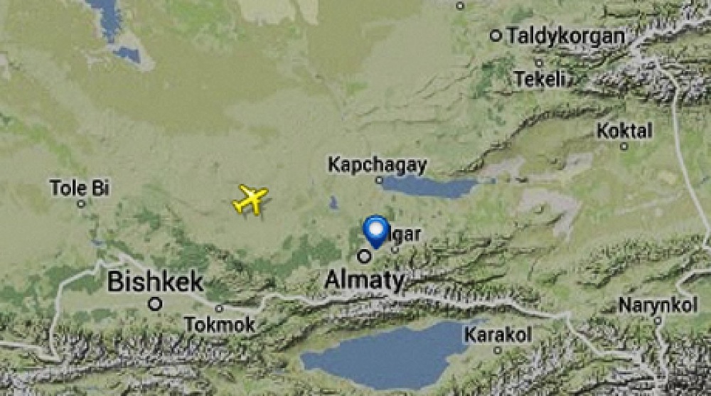 Скриншот сайта flightradar24.com