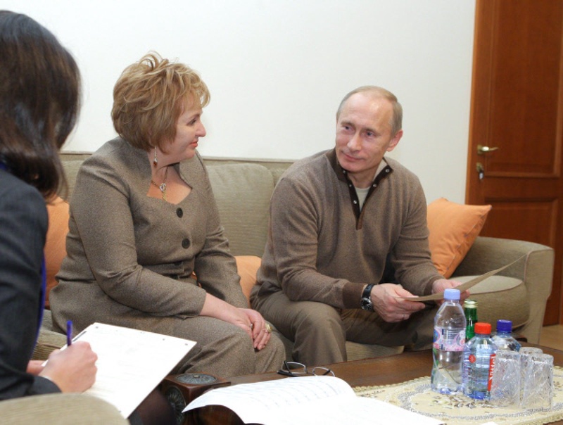 Владимир Путин и его супруга Людмила Путина. Фото РИА Новости©