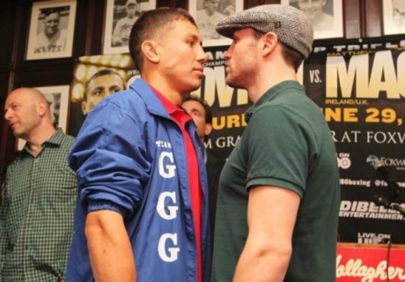Геннадий Головкин и Мэттью Маклин. Фото с сайта BoxingScene.com