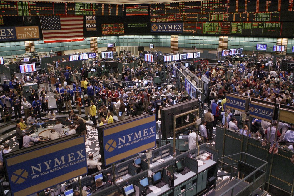 На Нью-Йоркской срочной товарной бирже New York Mercantile Exchange (NYMEX). Фото ©REUTERS