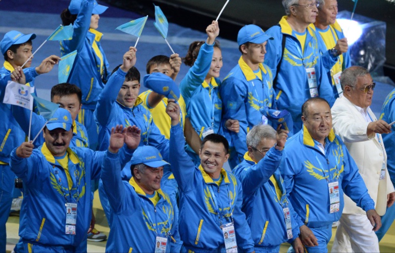 Казахстанские спортсмены на церемонии открытия Универсиады. Фото РИА Новости, Алексей Филиппов©