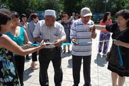 В центре Семея установили юрту в честь юбилея Шакарима