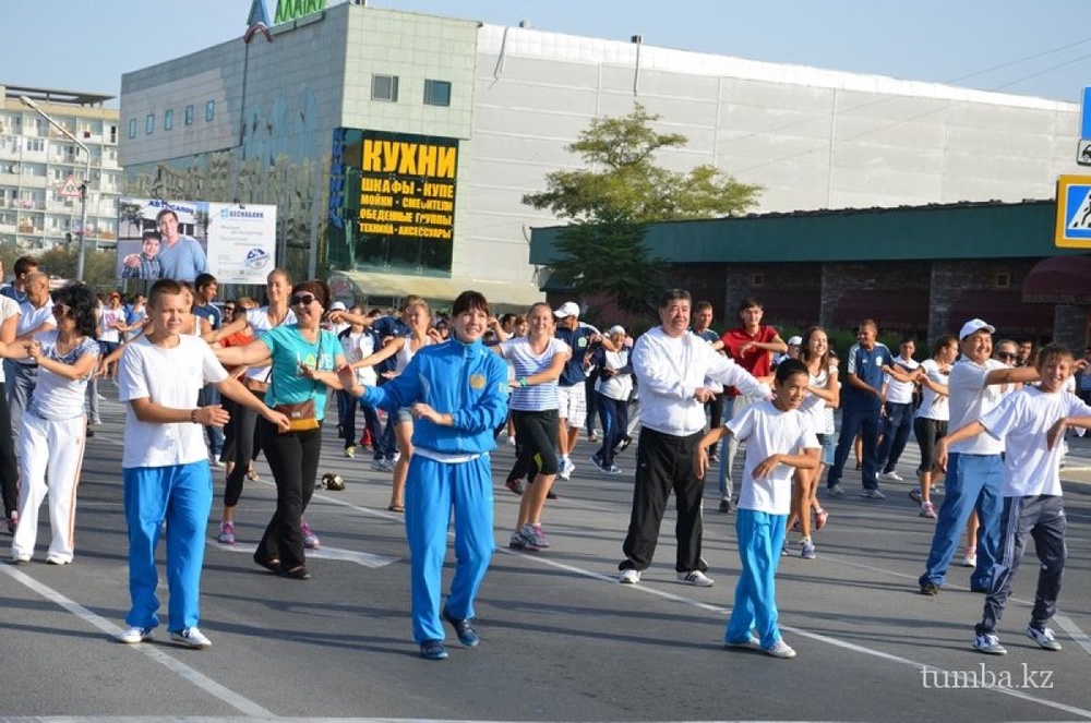 Празднования Дня спорта в Актау. Фото с сайта <a href="http://www.tumba.kz" target="_blank">tumba.kz</a>