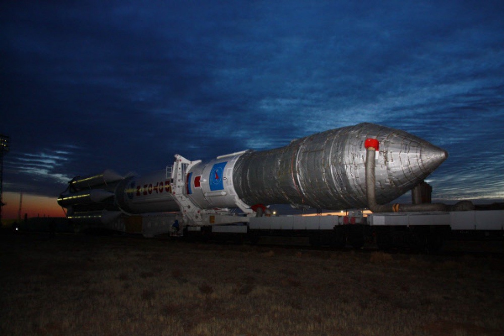 На Байконуре готовят первый после июльской аварии пуск ракеты "Протон-М". Фото ©РИА Новости
