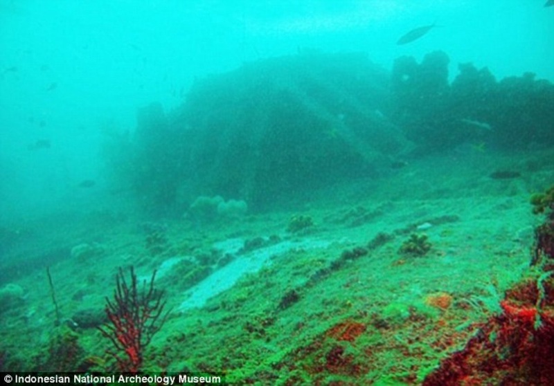 Подлодка, затонувшая у берегов Индонезии. Фото Indonesian National Archaeology Centre