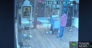 Появилось видео кражи пожертвований из церкви в Алматинской области