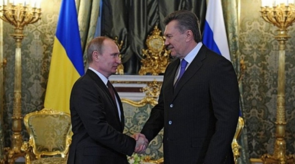 Президенты России и Украины Владимир Путин и Виктор Янукович. Фото пресс-службы Кремля