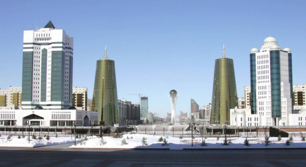 Вид на центр столицы Казахстана - Астаны. ©РИА Новости