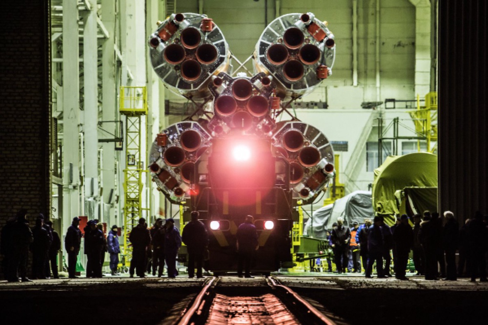 Монтажно-испытательный корпус на космодроме "Байконур". ©РИА Новости