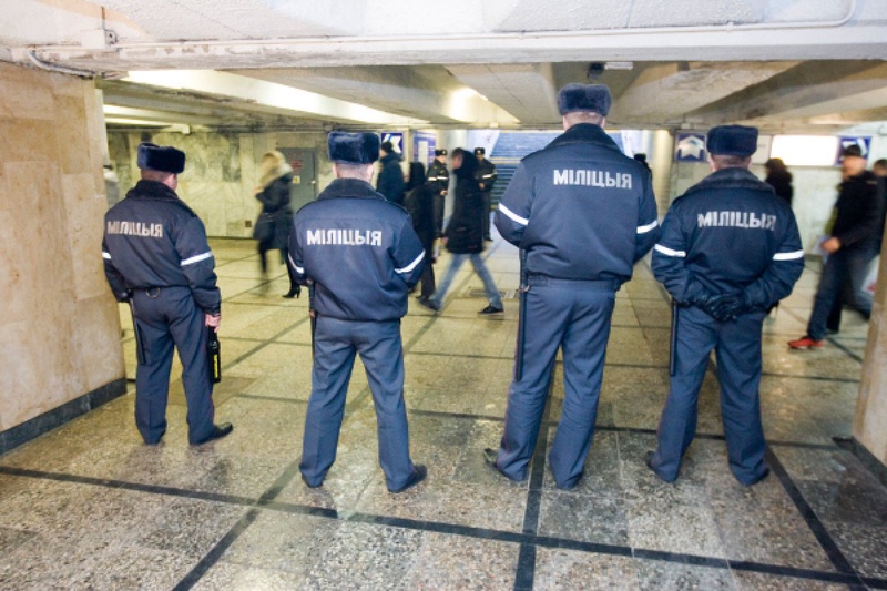 Сотрудники милиции в Минске. ©РИА Новости