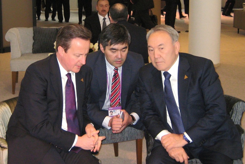 Президент Казахстана Нурсултан Назарбаев и премьер-министр Великобритании Дэвид Кэмерон. Фото с сайта akorda.kz
