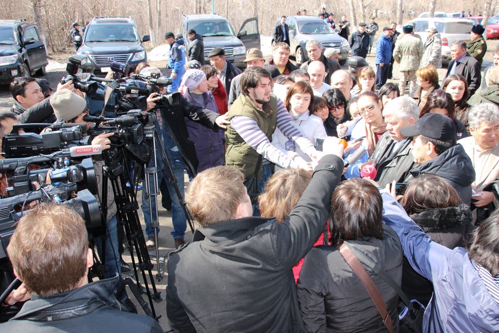 Министр РК по ЧС Владимир Божко встретился с жителями. ©Пресс-служба ДЧС Карагандинской области