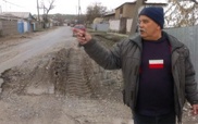 Жители Шымкента возмущены провалившимся асфальтом