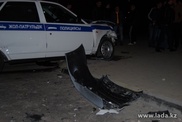 Полицейский автомобиль столкнулся с Opel в Актау