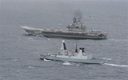 Авианосец "Адмирал Кузнецов" вошел в Ла-Манш