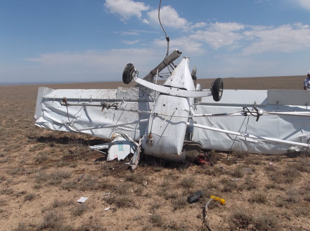 На месте падения самолета. ©tengrinews.kz
