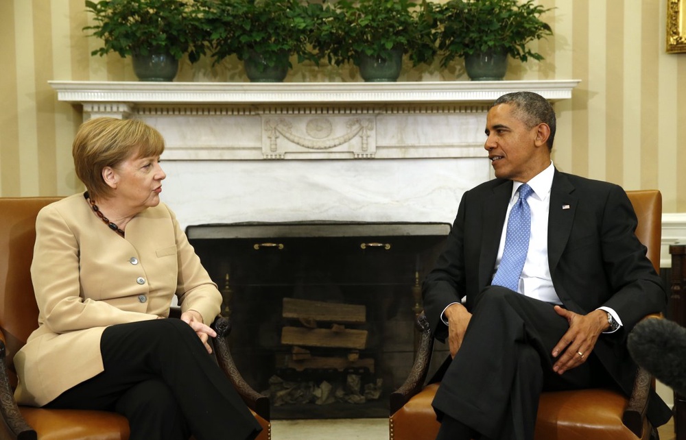 Канцлер Германии Ангела Меркель и президент США Барак Обама. ©REUTERS