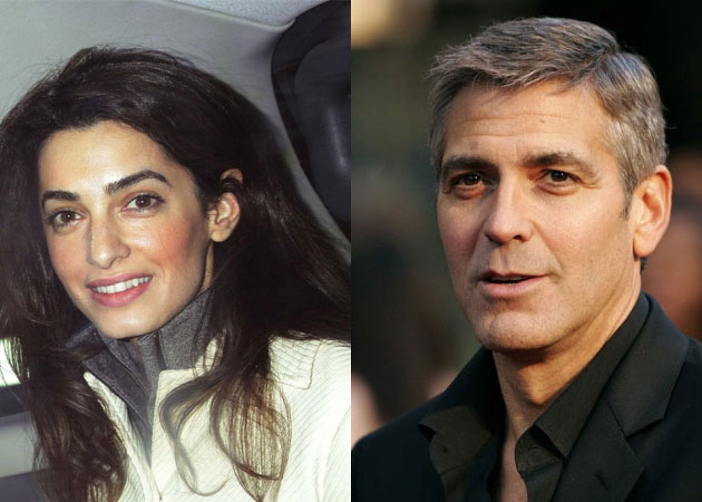 Амаль Аламуддин и Джордж Клуни. Коллаж: ndtv.com