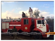 Аким ЗКО помог потушить пожар