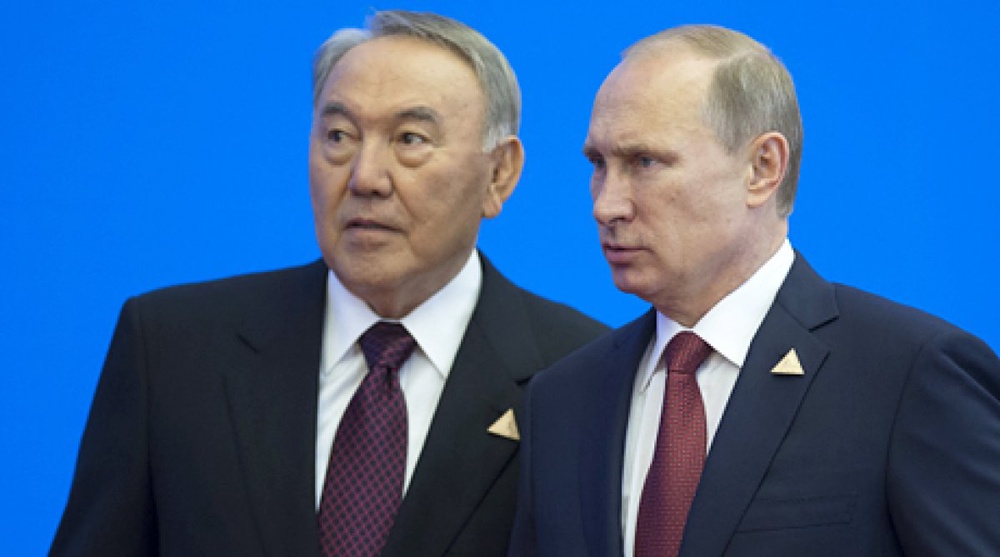 Президенты Казахстана и России Нурсултан Назарбаев и Владимир Путин. ©РИА Новости