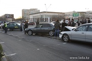 Несколько авто устроили погоню за виновником аварии в Актау