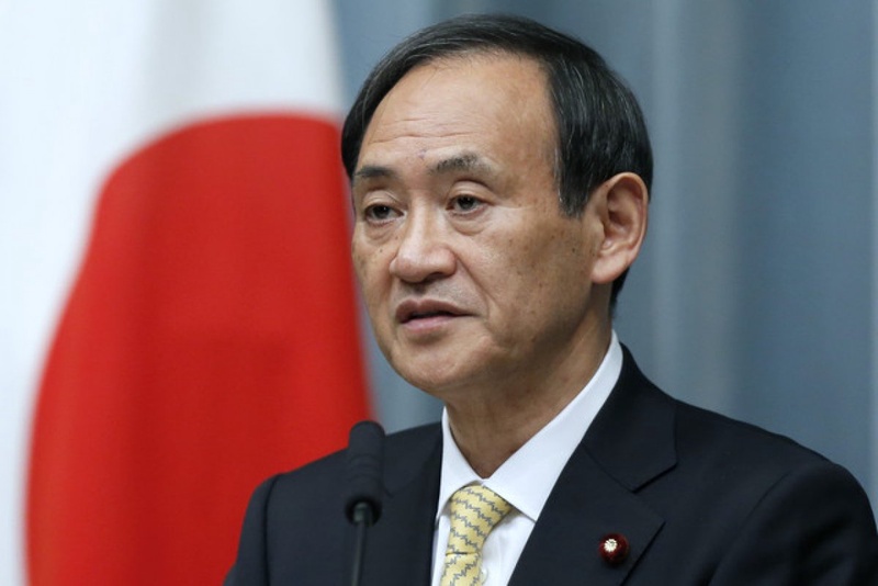 Глава Кабинета министров Японии Ёсихидэ Суга. © hk.crntt.com