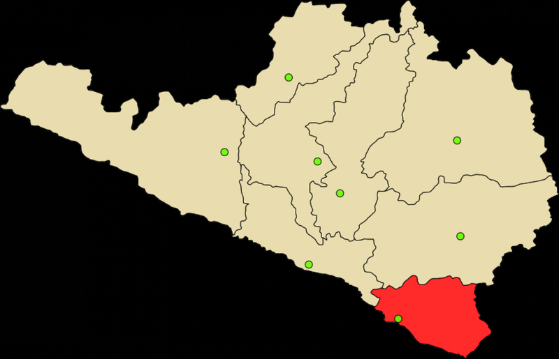 Провинция Ислай на карте. 