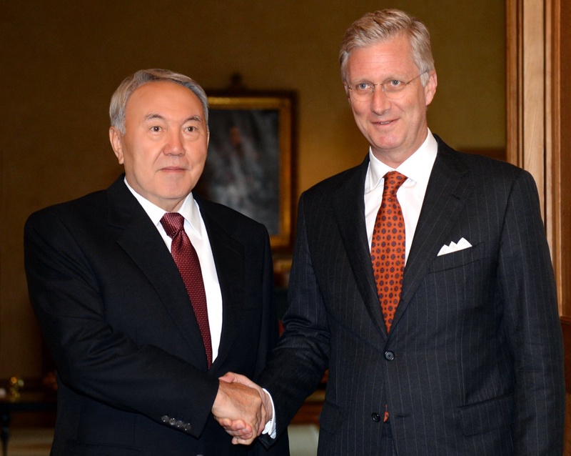 Нурсултан Назарбаев и король Бельгии Филипп. Фото с сайта akorda.kz