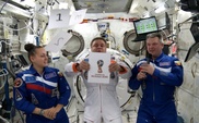 Российские космонавты представили эмблему ЧМ-2018