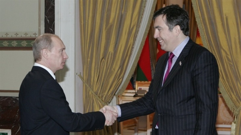 Владимир Путин и Михаил Саакашвили. © rtvi.com 