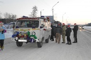 Новогодний автопробег прошел в Петропавловске